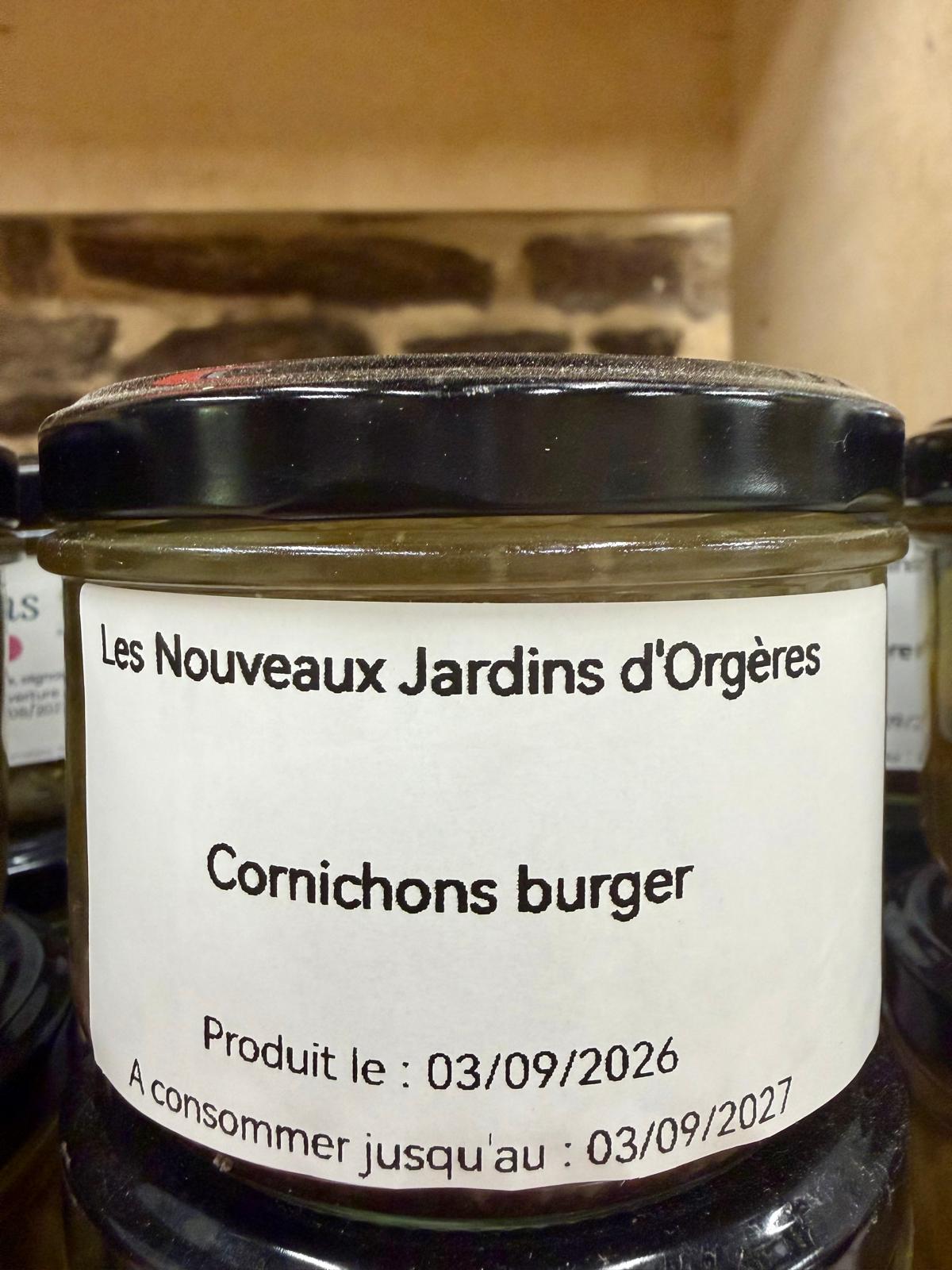 Cornichons burger
