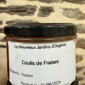 Coulis de fraises - Les Nouveaux Jardins d'Orgères
