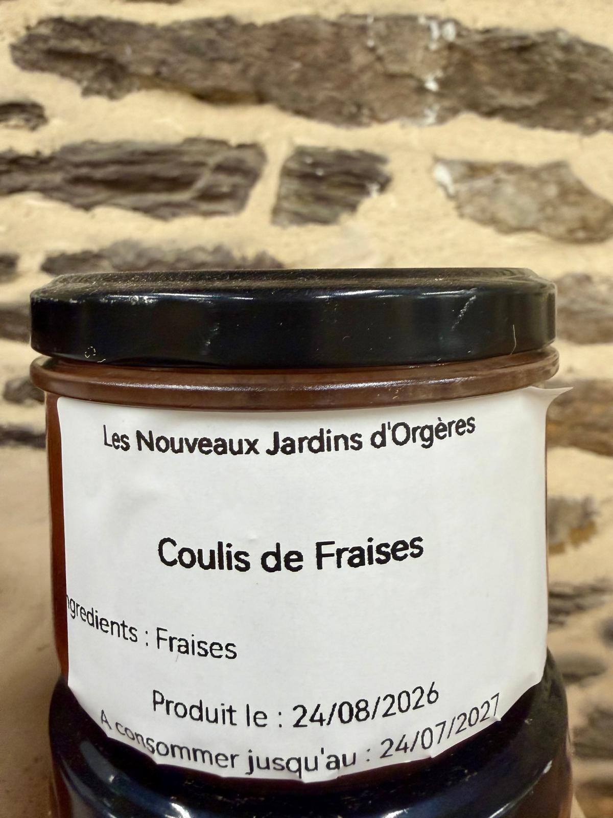 Coulis de fraises - Les Nouveaux Jardins d'Orgères