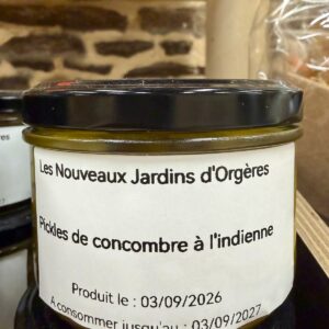 Pickles de concombre à l'indienne